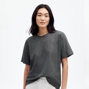 Madewell Heathered Cotton Relaxed Oversized Tee